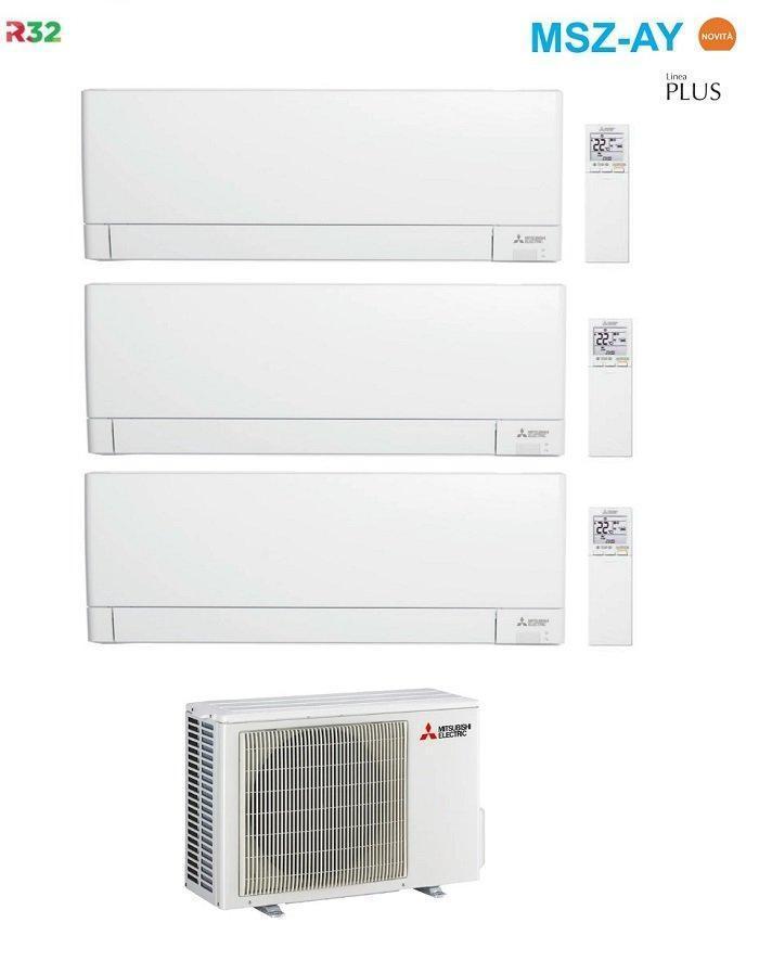 mitsubishi mitsubishi condizionatore ay trial 9+9+9 unita' esterna 5.4 kw r32 - foto 1