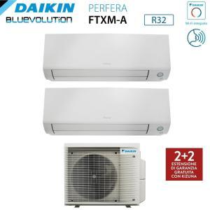 Condizionatore dual perfera all seasons 9+12 unita' esterna 5.0 kw wifi